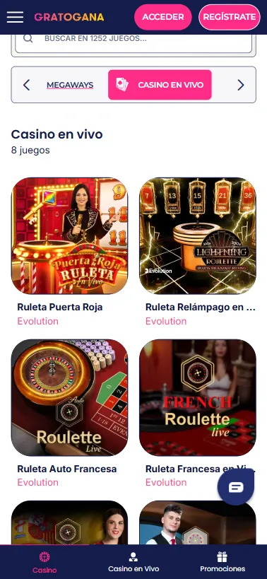 El catálogo de juegos de casino es limitado, pero de alta calidad.