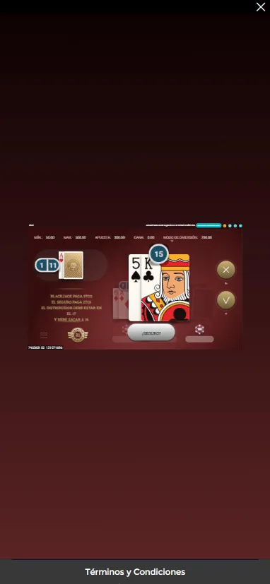 Podemos disfrutar de demos incluso en juegos de cartas como blackjack automático.