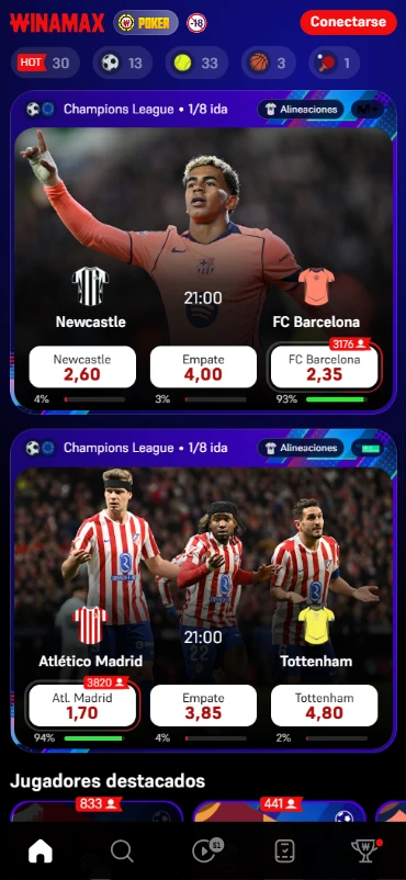 apuestas fútbol champions league winamax