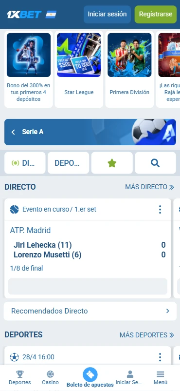 apuestas deportivas en línea 1xbet argentina