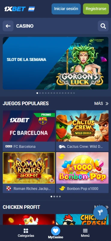 slots 1xbet casino en línea