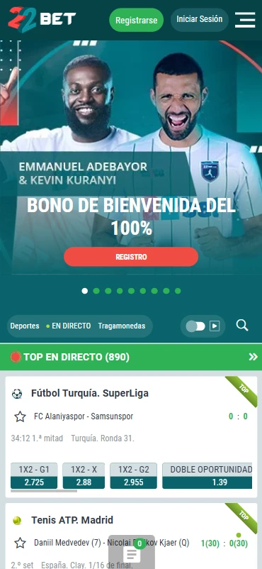 sitio de apuestas deportivas y casino en línea 22bet.com