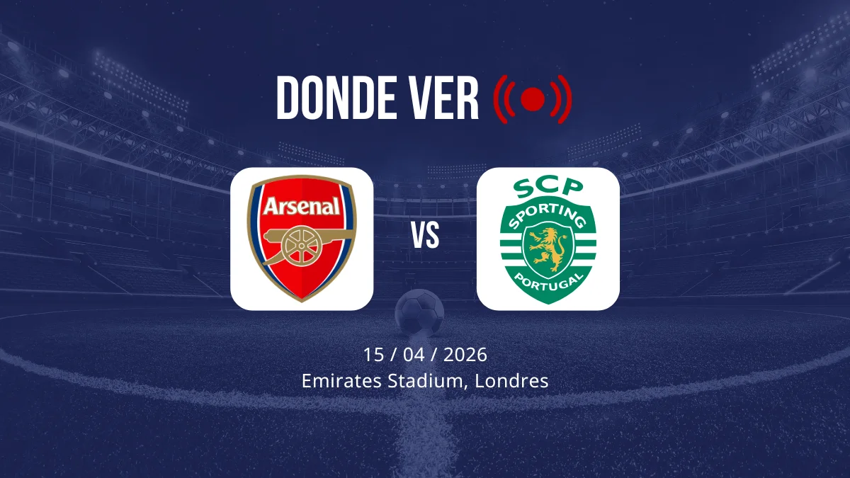 Arsenal vs Sporting Lisboa: Alineaciones, horario y dónde ver
