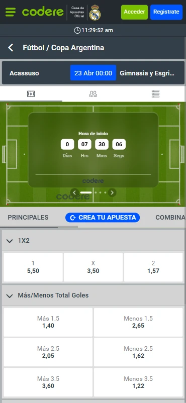 apuestas deportivas en línea codere.bet.ar fútbol