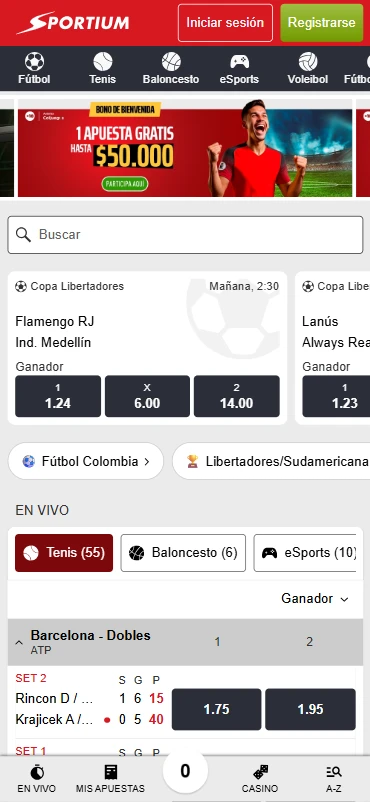 home sportium.com.co sitio de apuestas y casino en línea