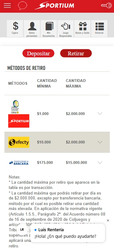 depósito sportium colombia