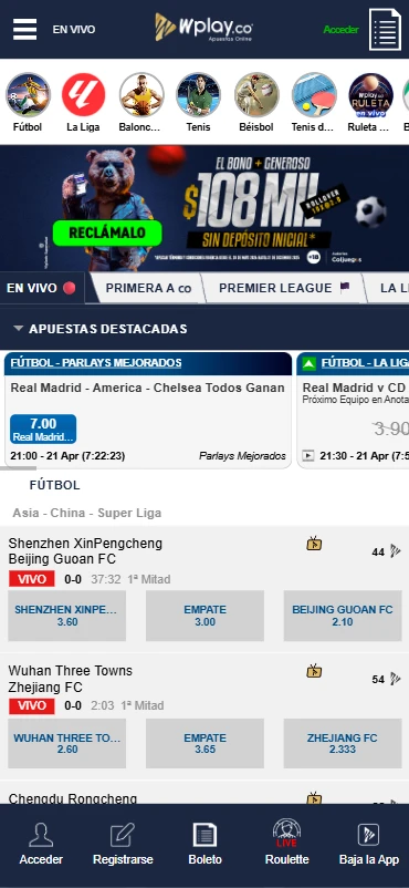 sitio de apuestas en línea wplay pionero en colombia