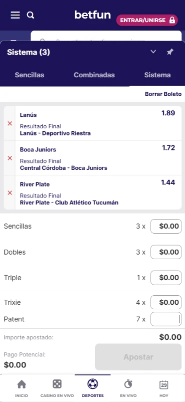 apuestas combinadas y de sistema betfub.bet.ar