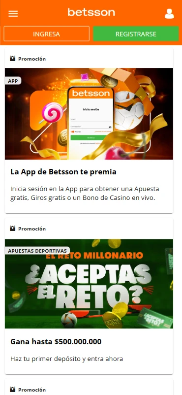 bonos y ofertas betsson colombia