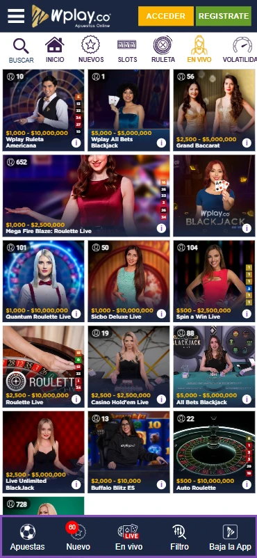wplay casino en vivo en colombia