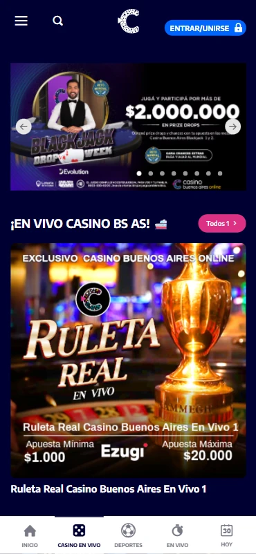 casino buenos aires juegos en vivo