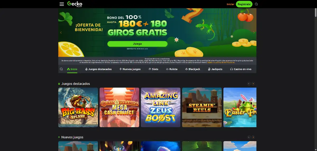 GeckoPlay junto con PrimeCasino aparecen en 2025 en el mercado español.