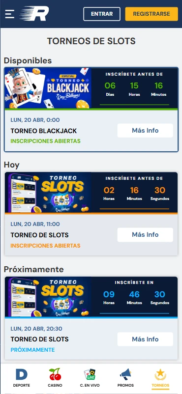 torneos de casino en línea rushbet.co