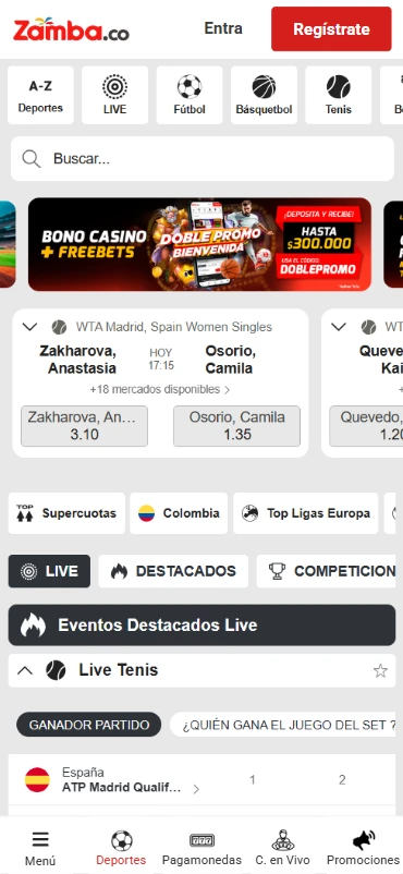sitio de apuestas zamba.co