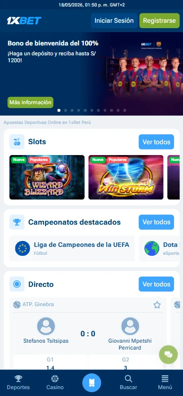 1xbet peru sitio apuestas y casino en linea mincetur