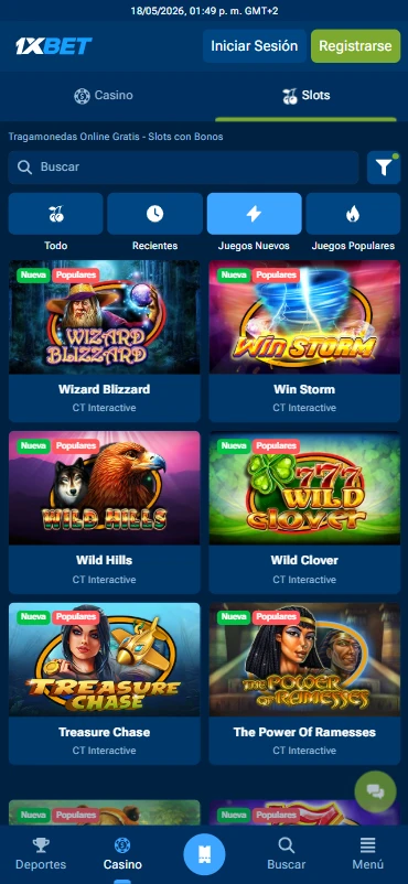 tragaperras 1zbet casino peru