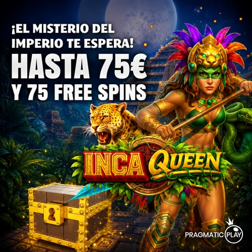 Hasta 75€ y 75 Free Spins con El Tesoro Inca de YoCasino