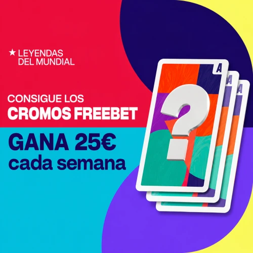 Consigue hasta 300€ en Freebets con Leyendas del Mundial