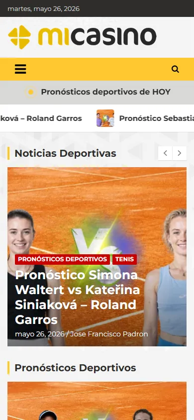 Blog de pronósticos deportivos de MiCasino con análisis del Roland Garros.