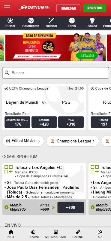 apuestas en línea sportiumbet.mx 100% seguro y confiable licencia segob