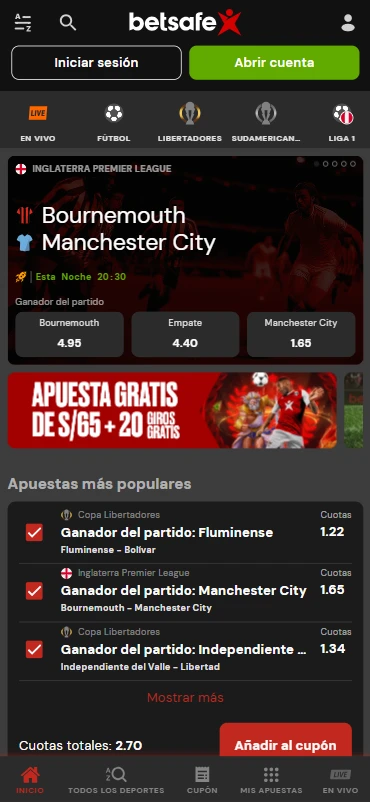lobby apuestas deportivas online betsafe licencia mincetur