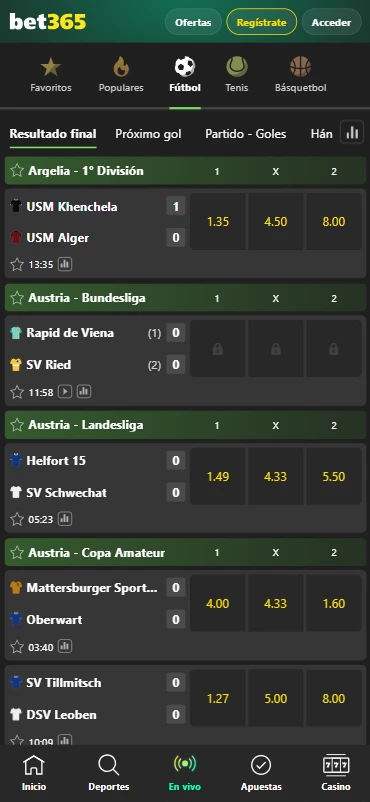 apuestas deportivas en directo bet365 peru