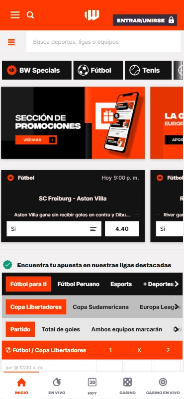 sitio apuestas en linea betwarrior.com peru