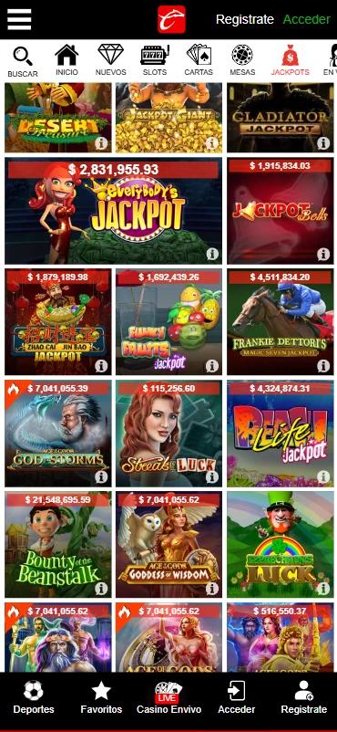 caliente.mx slots jackpots botes