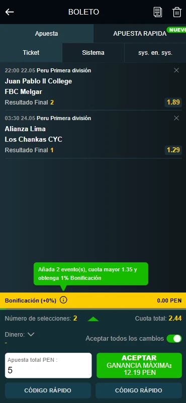 talón de apuestas meridianbet cash out combo boost