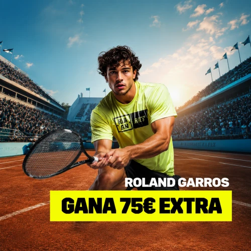 Roland Garros: apuesta en directo y consigue hasta 75€ en freebets