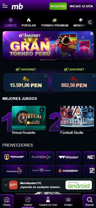 juegos de casino en línea meridianbet slots ruleta blackjack
