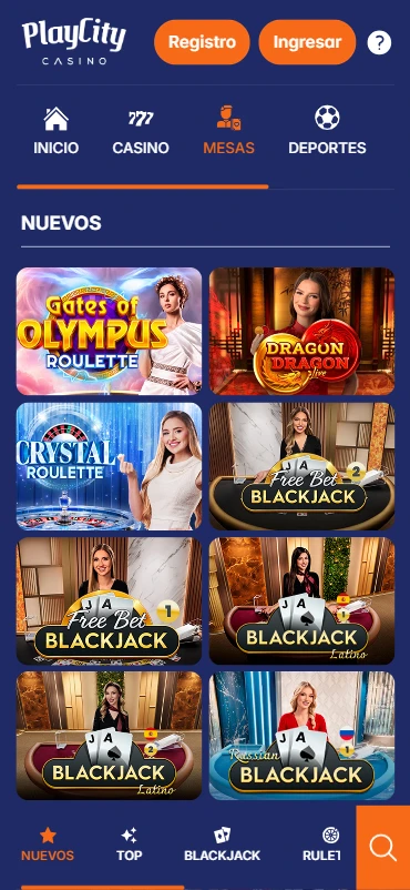 juegos de mesa playcity ruleta blackjack dados baccarat poker