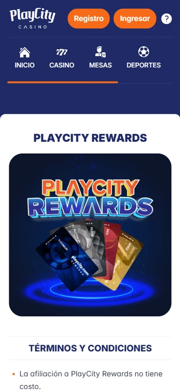 programa fidelidad playcity apuestas y casino