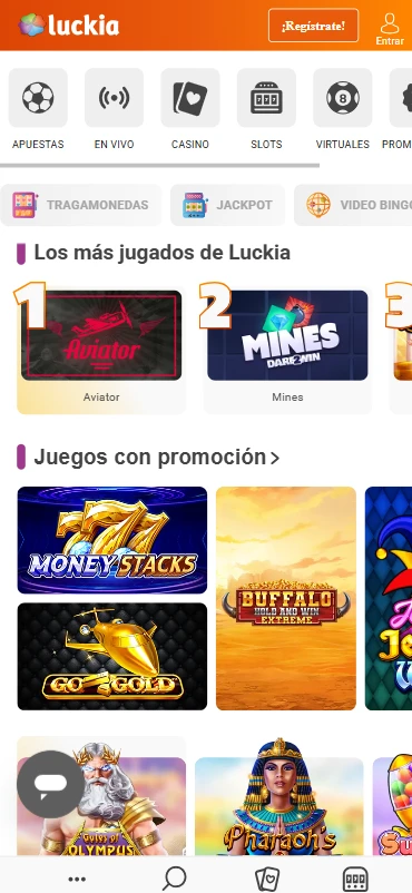 máquinas pagamonedas casino en línea luckia colombia