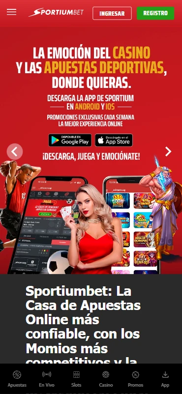 aplicación sportiumbet.mx android ios apuestas casino