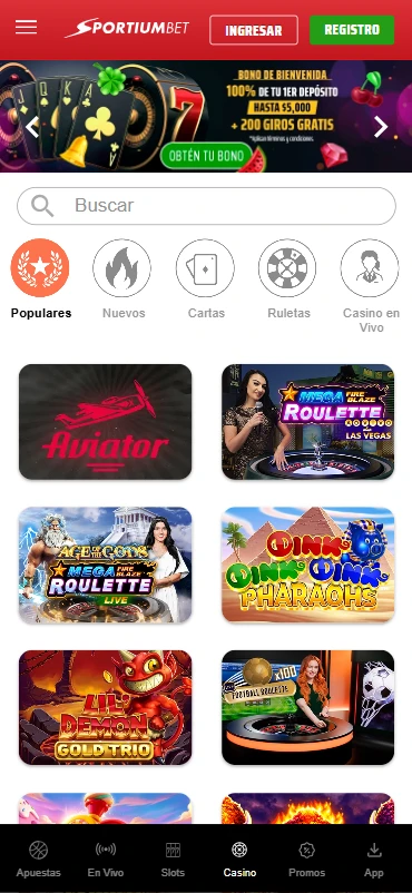casino en linea sportiumbet.mx slots ruleta blackjack cards dices