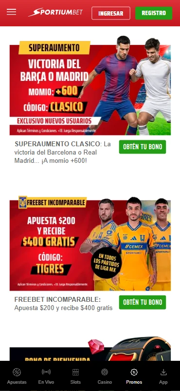 ofertas de apuestas deportivas en sportiumbet.mx superaumento y freebets