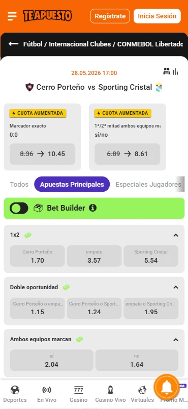 apuestas partido de futbol teapuesto.pe