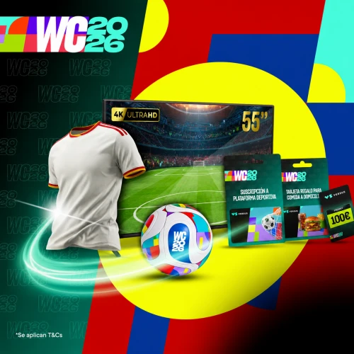 Sorteo Mundial VERSUS: gana un pack con TV 4K, DAZN y Freebet de 100€