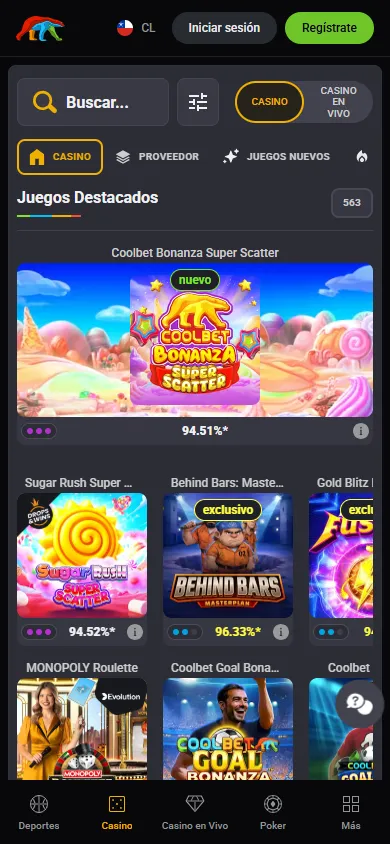 Casino online Coolbet tragamonedas.