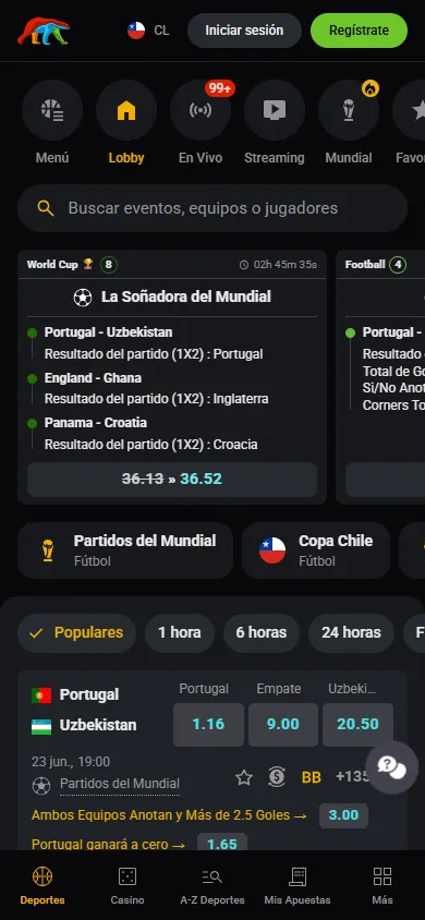 Apuestas Mundial 2026 Coolbet.