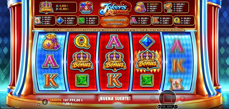 Tres scatters a punto de activar el bonus.