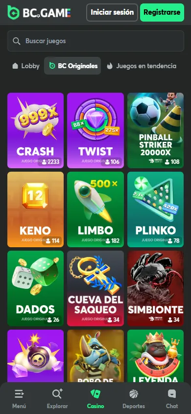 Juegos BC Originals en BC.Game