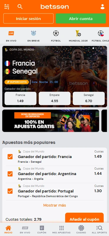 sitio de apuestas en línea betsson chile referente