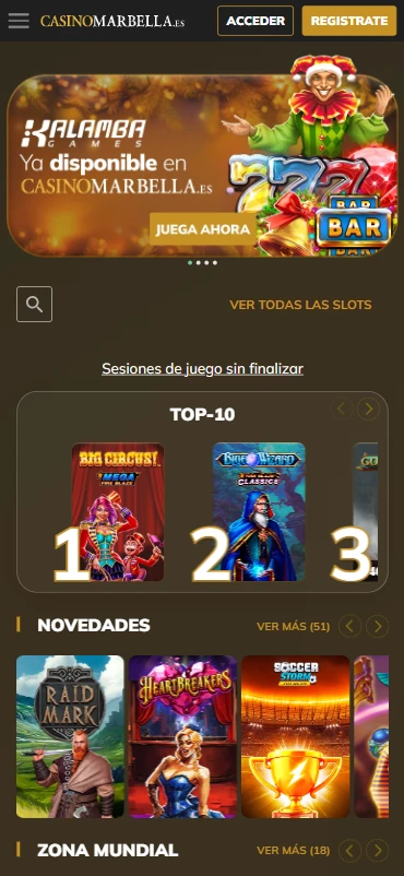 tragaperras casino marbella jackpots megaways crash games