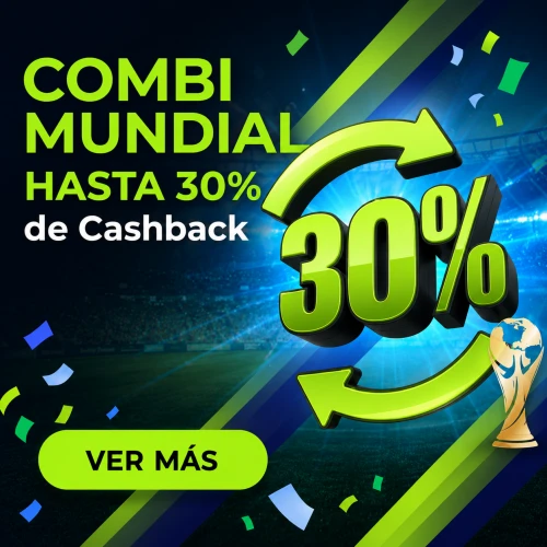 Hasta un 30% de cashback en Freebet por tus combinadas del Mundial 2026