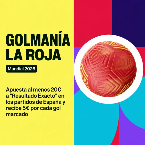 Golmanía La Roja: hasta 20€ en freebets por los goles de España