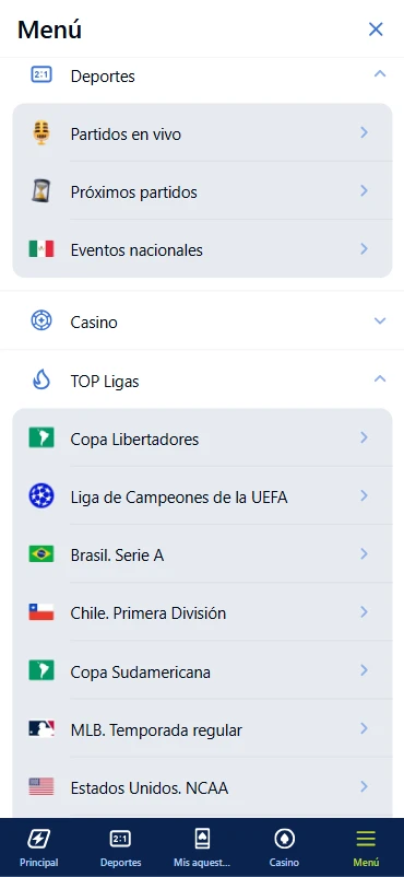 menu jugabet apuestas prematch deportes en vivo