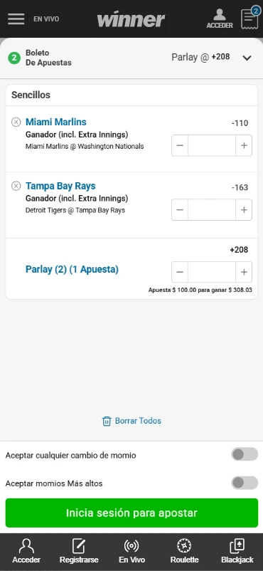cupón de apuesta winner.mx parlay apuestas combinadas apuestas mlb