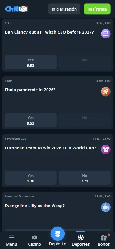 chillbet.mx predicciones eventos y acontecimientos sí/no